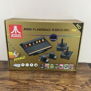 Atari Flashback 8 Gold Deluxe HDMI Retro Console 120 Games 2 Controllers + More